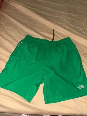 The North Face Men's Bright Green Swim Trunks